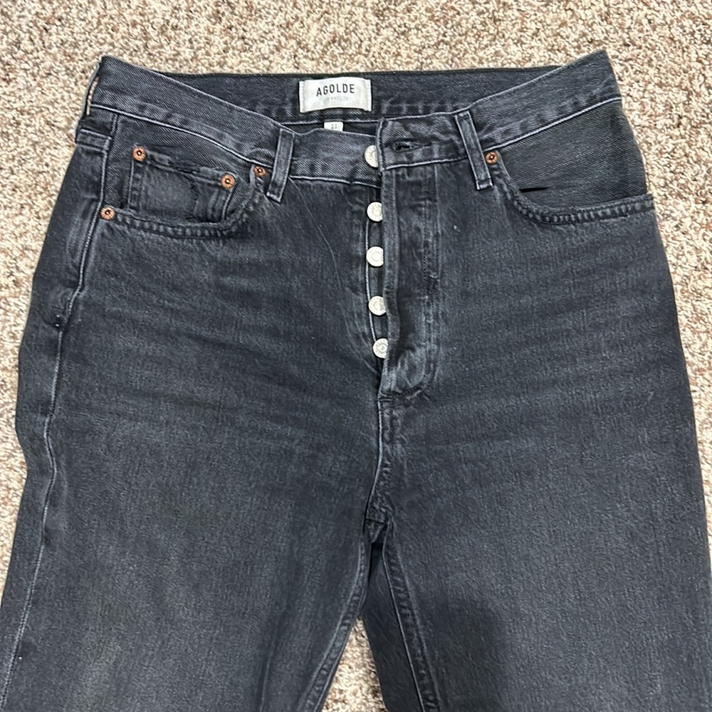 Agolde - washed black Riley jeans - Picture 2 of 4